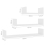 VidaXL vidaXL 3x Wall Display Shelf White Engineered Wood Floating Shelf Wall Shelf 7