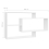 VidaXL vidaXL Wall Shelf White Engineered Wood Floating Cabinet Display Bookshelf 5