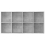 vidaXL Book Cabinet/Sideboard Concrete Grey Engineered Wood Bookshelf Rack 10