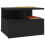 VidaXL vidaXL Floating Nightstand Black Engineered Wood Wall-mounted Bedside Table 4