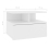 VidaXL vidaXL Floating Nightstand White Engineered Wood Wall-mounted Bedside Shelf 4