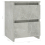 VidaXL vidaXL 2x Bedside Cabinets Engineered Wood Concrete Grey Nightstand End Table 5