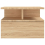 VidaXL vidaXL 2x Floating Nightstand Sonoma Oak Engineered Wood Wall Bedside Table 6