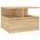 VidaXL Floating Nightstand Sonoma Oak 40x31x27cm Chipboard 3