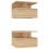 VidaXL vidaXL 2x Floating Nightstand Sonoma Oak Engineered Wood Wall Bedside Table 3