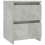 VidaXL vidaXL Bedside Cabinet Engineered Wood Concrete Grey Bed Drawer Cabinet Table 3