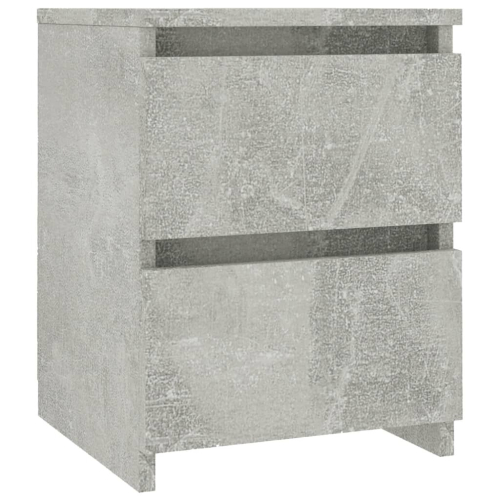 VidaXL vidaXL Bedside Cabinet Engineered Wood Concrete Grey Bed Drawer Cabinet Table 2