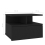 VidaXL vidaXL Floating Nightstand Black Engineered Wood Wall-mounted Bedside Table 8