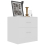 VidaXL vidaXL Bedside Cabinet White Engineered Wood Nightstand Sideboard End Table 4