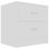 VidaXL vidaXL 2x Bedside Cabinets White Engineered Wood Nightstand Sideboard Table 4