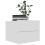 VidaXL vidaXL Bedside Cabinet White Engineered Wood Nightstand Sideboard Couch Table 4