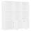 vidaXL Book Cabinet White Engineered Wood Storage Display Shelf Organiser 6