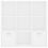 vidaXL Book Cabinet White Engineered Wood Storage Display Shelf Organiser 8