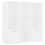 vidaXL Book Cabinet White Engineered Wood Storage Display Shelf Organiser 3