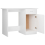 vidaXL Desk White Engineered Wood Corner Console Computer Writing Office Table 6
