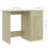 vidaXL Desk Sonoma Oak Engineered Wood Corner Console Writing Office Table 5