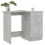 vidaXL Desk Concrete Grey Engineered Wood Corner Console Writing Office Table 4