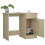 vidaXL Desk Sonoma Oak Engineered Wood Corner Console Writing Office Table 7