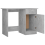vidaXL Desk Concrete Grey Engineered Wood Corner Console Writing Office Table 6