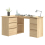 VidaXL vidaXL Corner Desk Sonoma Oak Engineered Wood Study Table Laptop Workstation 10
