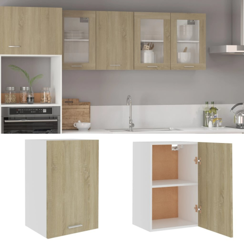 VidaXL vidaXL Kitchen Cabinet Sonoma Oak Engineered Wood Kitchen Storage Organiser 2