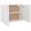 VidaXL vidaXL Kitchen Cabinet White Engineered Wood Kitchen Storage Shelf Organiser 6