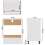 VidaXL vidaXL Kitchen Cabinet White Engineered Wood Kitchen Storage Shelf Organiser 5