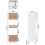 VidaXL vidaXL Kitchen Cabinet White Engineered Wood Sideboard Storage Side Cabinet 11