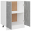 VidaXL vidaXL Bottom Cabinet Concrete Grey Engineered Wood Cupboard Sideboard Cabinet 6