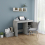 vidaXL Desk Concrete Grey Engineered Wood Office Writing Desk Workstation 4