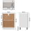 VidaXL vidaXL Bottom Cabinet Concrete Grey Engineered Wood Cupboard Sideboard Cabinet 5