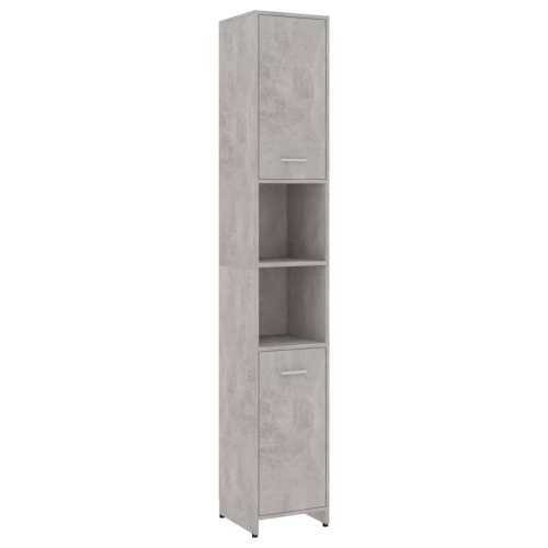 VidaXL vidaXL Bathroom Cabinet Concrete Grey Engineered Wood Under Basin Cupboard 2
