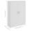 VidaXL vidaXL Book Cabinet White Engineered Wood Bookshelf Bookcase Storage Sideboard 9