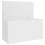 VidaXL vidaXL Storage Chest White Engineered Wood Cabinet Trunk Container Box Set 9