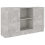 VidaXL vidaXL Sideboard Concrete Grey Engineered Wood Storage Cupboard Side Cabinet 3