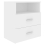VidaXL vidaXL 2x Bed Cabinets White Bedside Side Table Storage Cabinet Nightstand 6