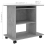 VidaXL vidaXL Computer Desk Concrete Grey Engineered Wood Laptop Table Workstation 2
