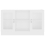 VidaXL vidaXL Vitrine Cabinet White Engineered Wood Sideboard Storage Side Cupboard 6