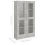 VidaXL vidaXL Vitrine Cabinet Concrete Grey Engineered Wood Bookcase Storage Unit 5