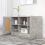 VidaXL vidaXL Sideboard Concrete Grey Engineered Wood Storage Cupboard Side Cabinet 4