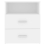 VidaXL vidaXL 2x Bed Cabinets White Bedside Side Table Storage Cabinet Nightstand 8