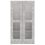 VidaXL vidaXL Vitrine Cabinet Concrete Grey Engineered Wood Bookcase Storage Unit 7