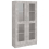 VidaXL vidaXL Vitrine Cabinet Concrete Grey Engineered Wood Bookcase Storage Unit 3