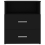 VidaXL vidaXL 2x Bed Cabinets Black Bedside Side Table Storage Cabinet Nightstand 8
