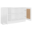 VidaXL vidaXL Sideboard White Engineered Wood Storage Cupboard Side Buffet Cabinet 7