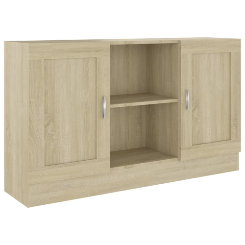 VidaXL vidaXL Sideboard Sonoma Oak Engineered Wood Storage Cupboard Buffet Cabinet 2