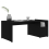 vidaXL Coffee Table Black Engineered Wood Couch Sofa Side End Storage Tea Desk 4