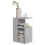 VidaXL vidaXL Side Table Concrete Grey Engineered Wood Coffee End Table Magazine Rack 3