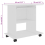 vidaXL Computer Desk White Engineered Wood PC Laptop Writing Desk Workstation 2