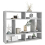 VidaXL vidaXL Wall Shelf Concrete Grey Engineered Wood Hanging Wall Display Cabinet 4
